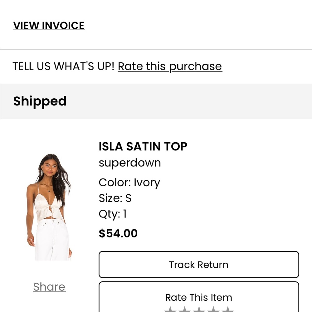 Chic Ivory Satin Camisole